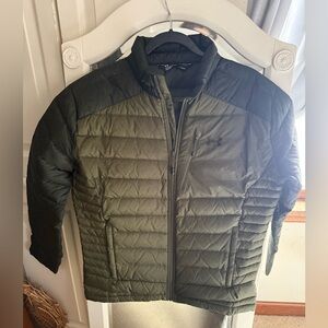 Under Armour Storm Coldgear Pertex Quantum Mens 700 Fill Down Large Green Black